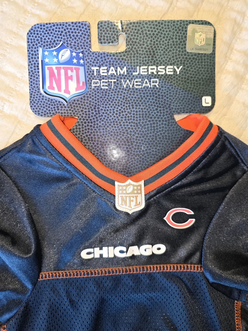 NFL Chicago Bears Navy and Orange Short Sleeve Jersey